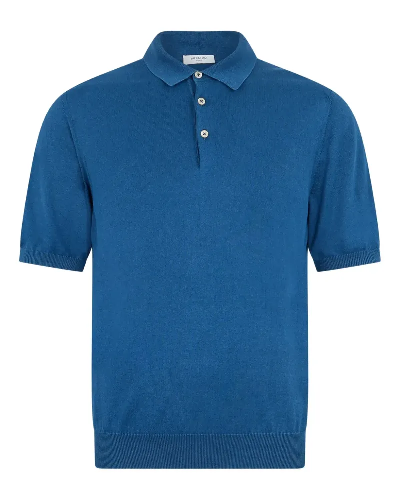 Boglioli Klassisches Poloshirt - Blau Blau