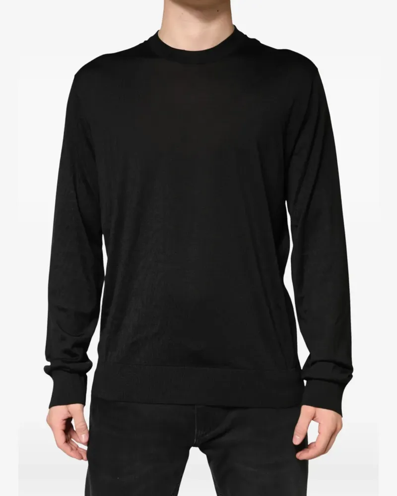 Dolce & Gabbana Pullover mit Rundhalsausschnitt - Schwarz Schwarz