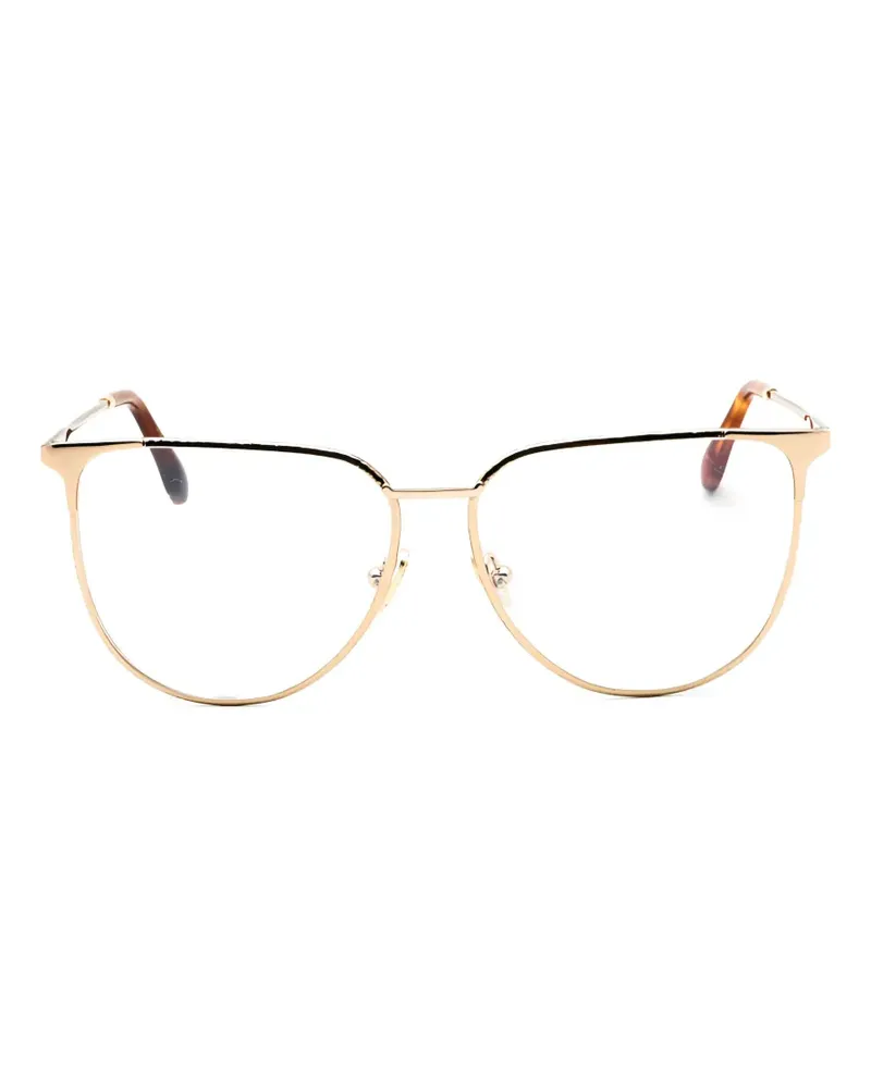 Victoria Beckham Brille mit ovalem Gestell - Gold Gold