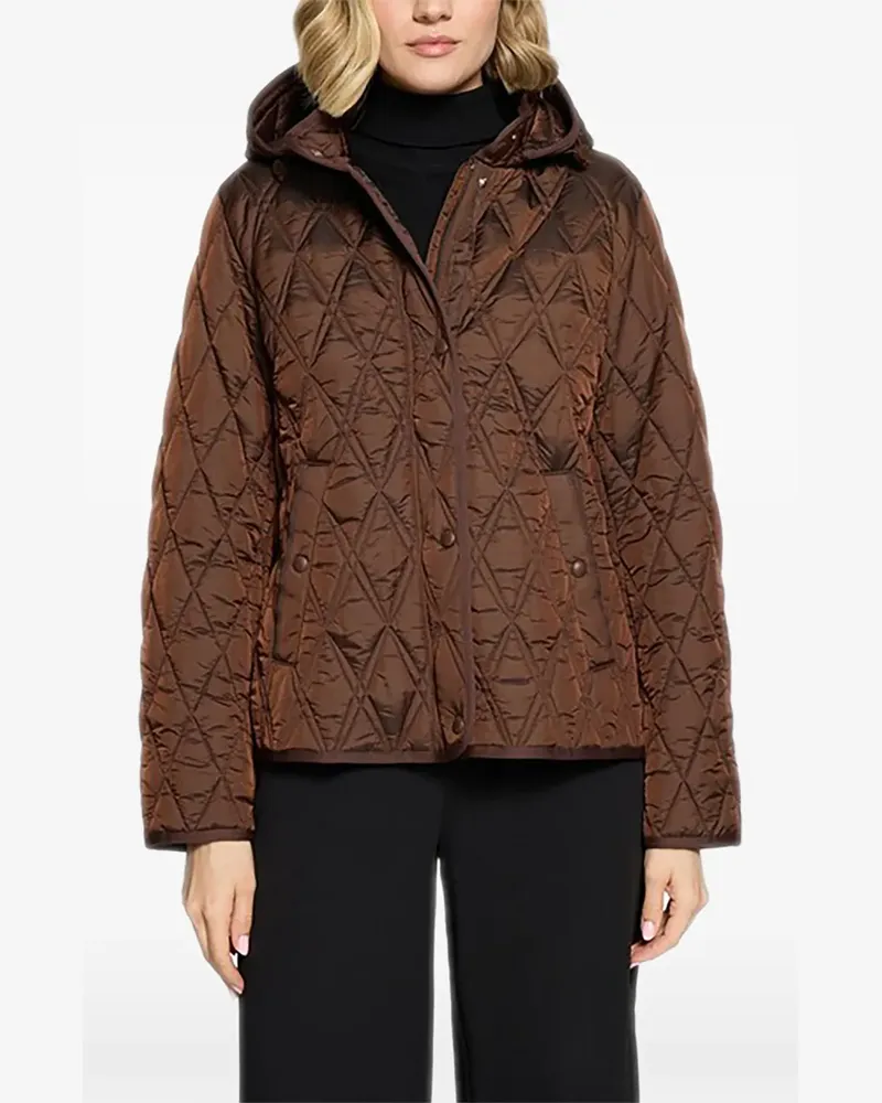 Betty Barclay quilted hooded jacket - Braun Braun