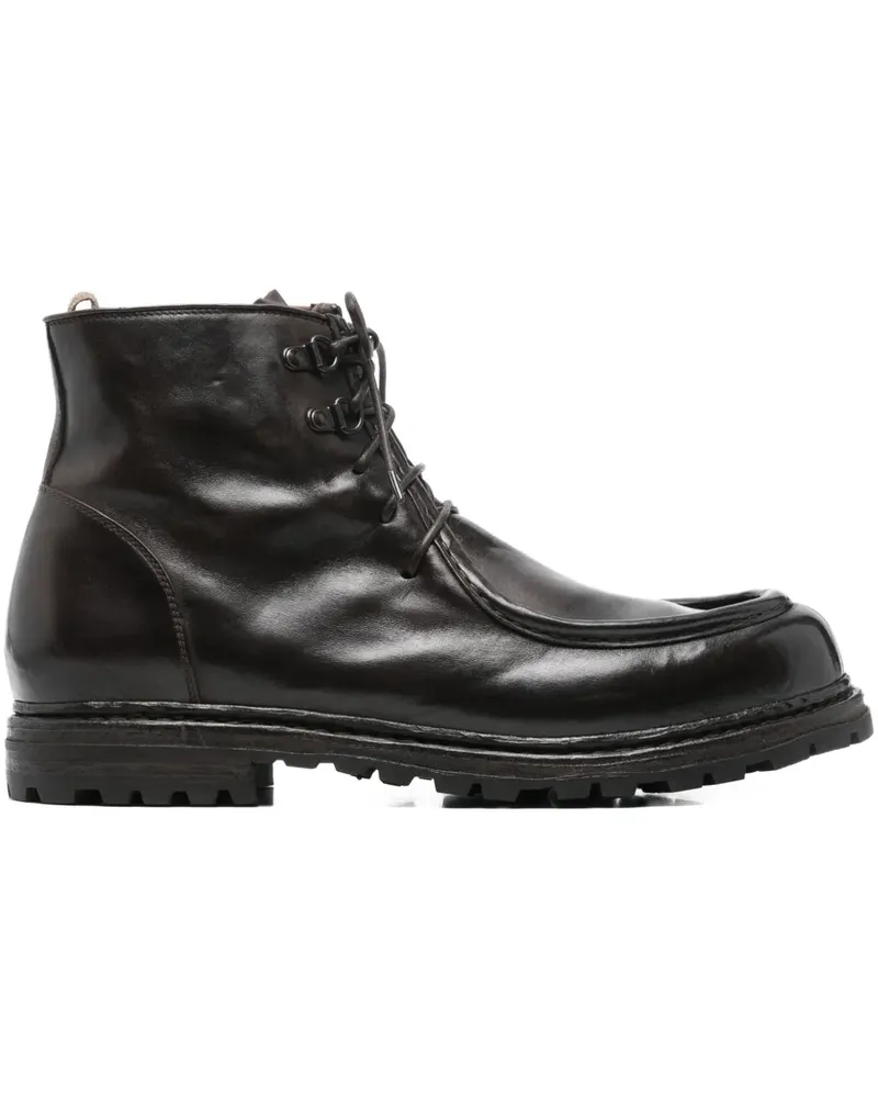 Officine Creative Italia lace-up fastening boots - Schwarz Schwarz