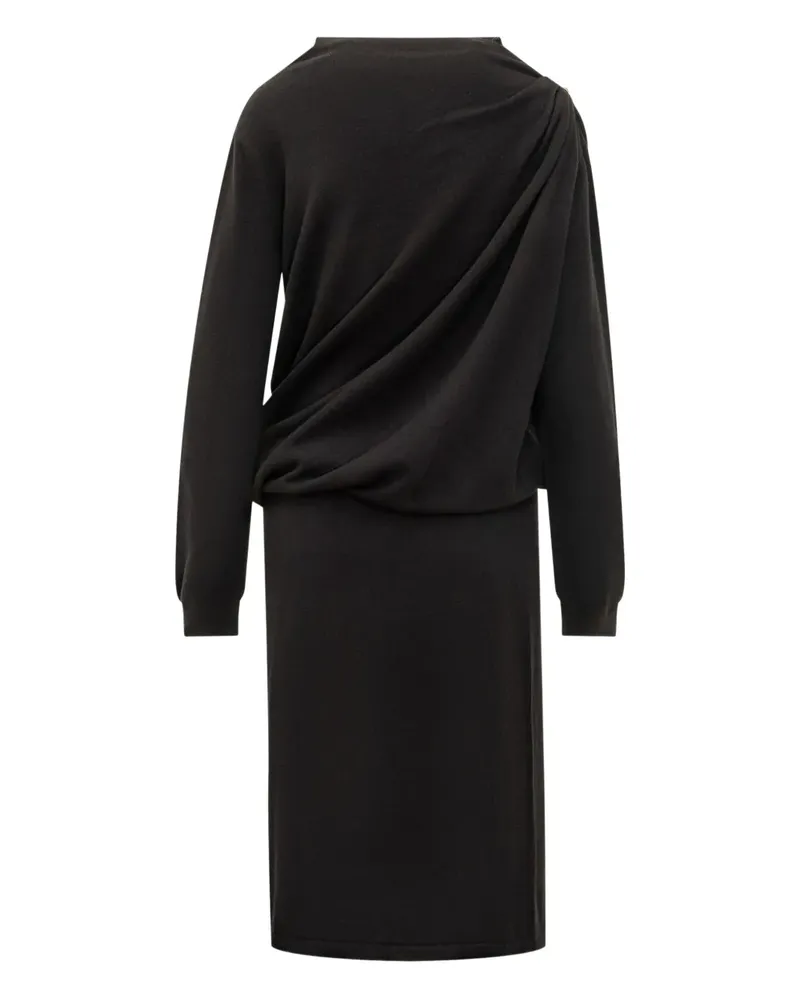 Fabiana Filippi Drapiertes Kleid - Schwarz Schwarz