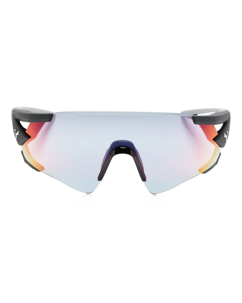 Puma Sonnenbrille mit Oversized-Gestell - Schwarz Schwarz