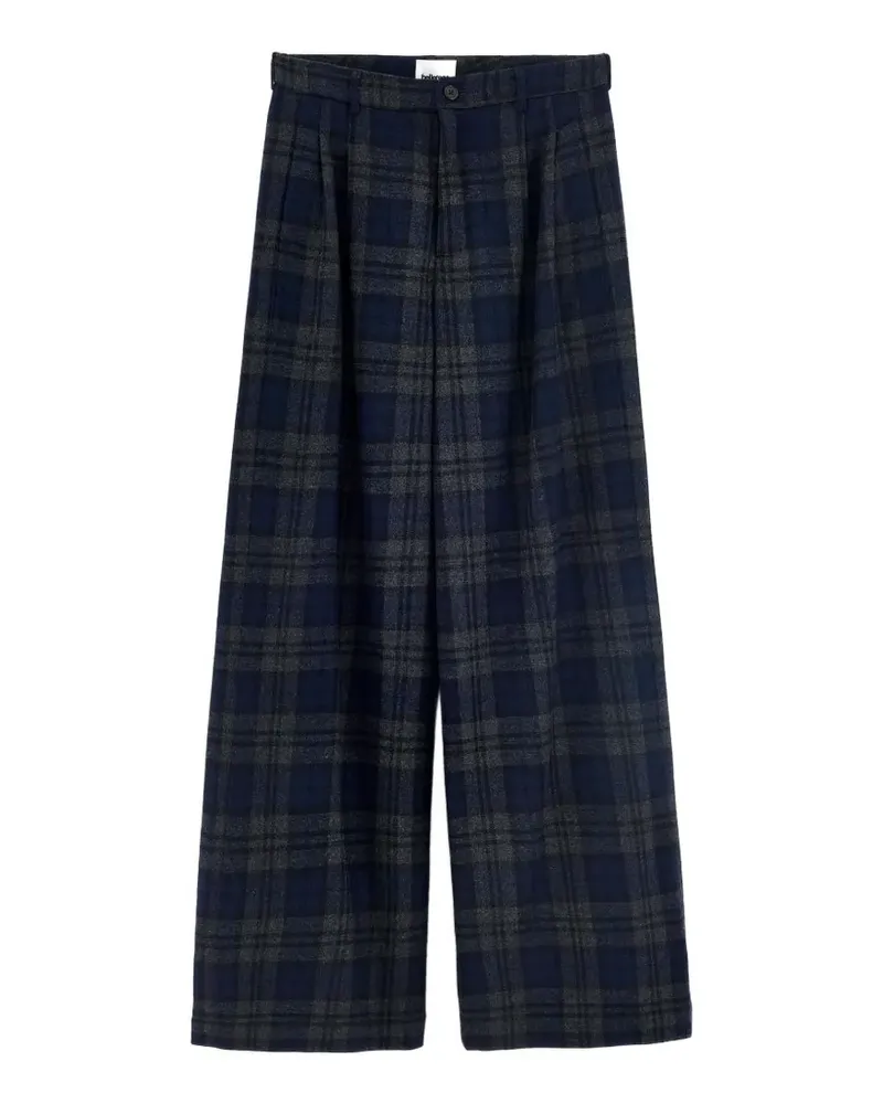 Bellerose Karierte Wide-Leg-Hose - Blau Blau