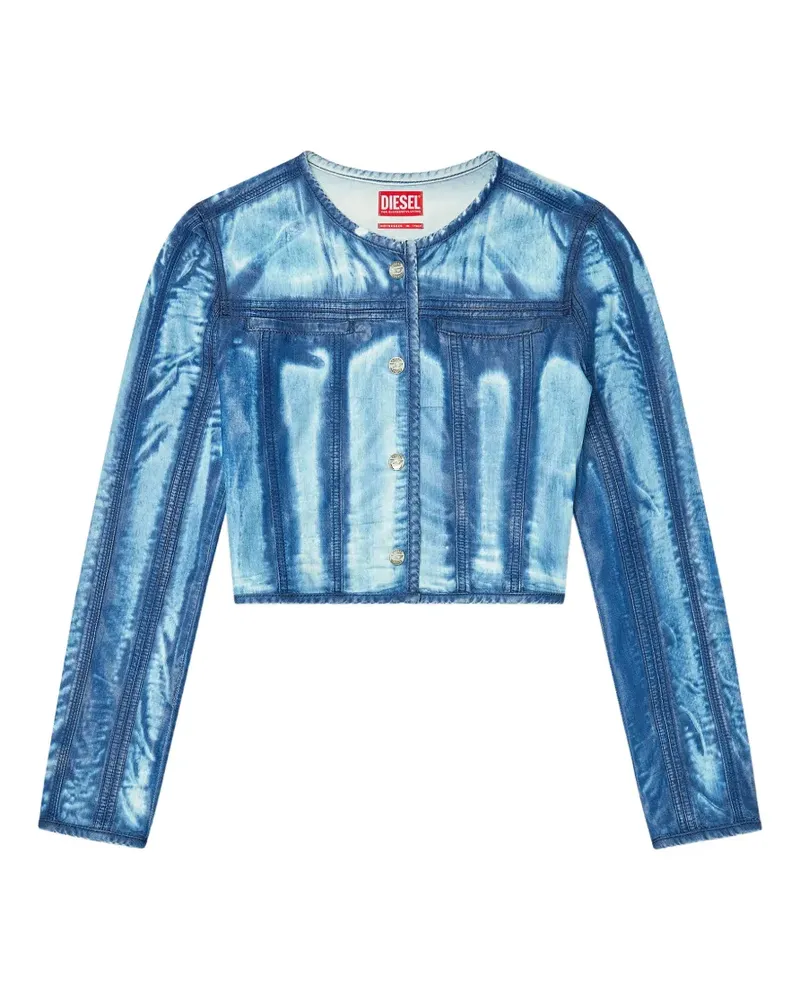 Diesel Geknöpfte Jeansjacke - Blau Blau