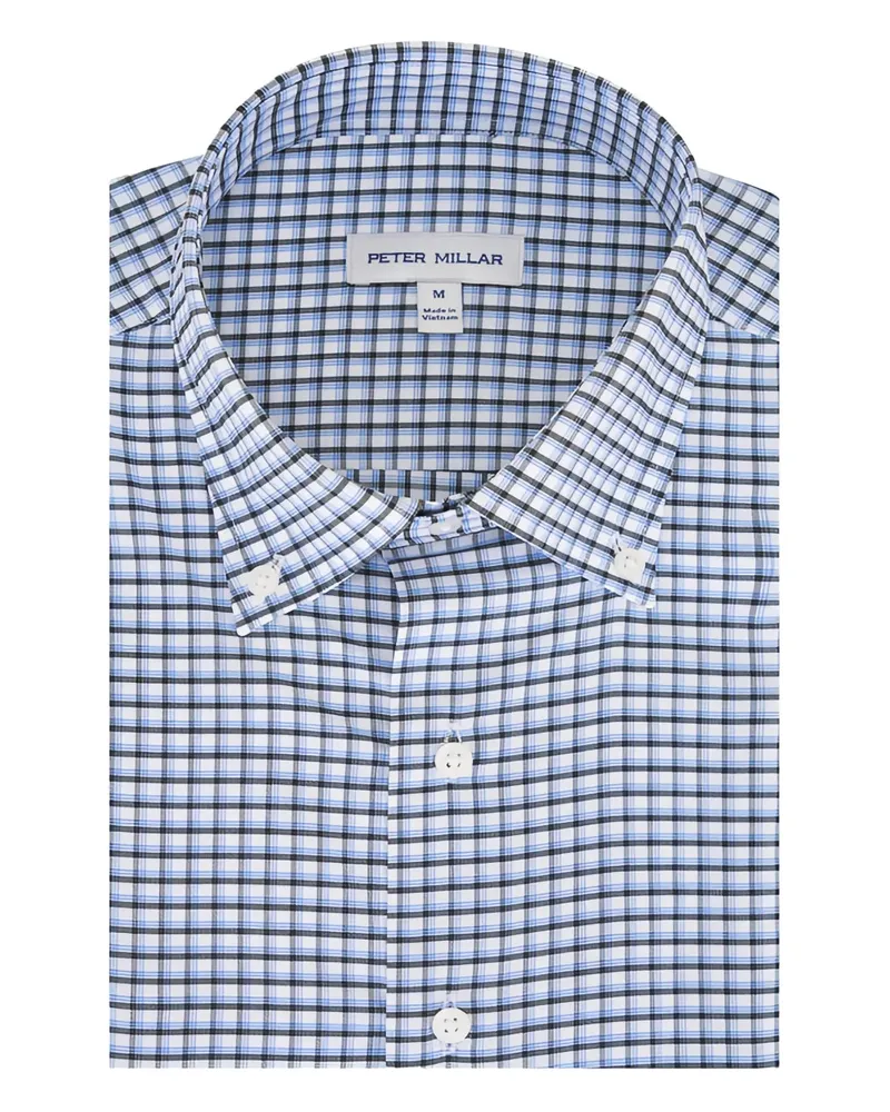 Peter Millar checked button-down shirt - Weiß Weiß