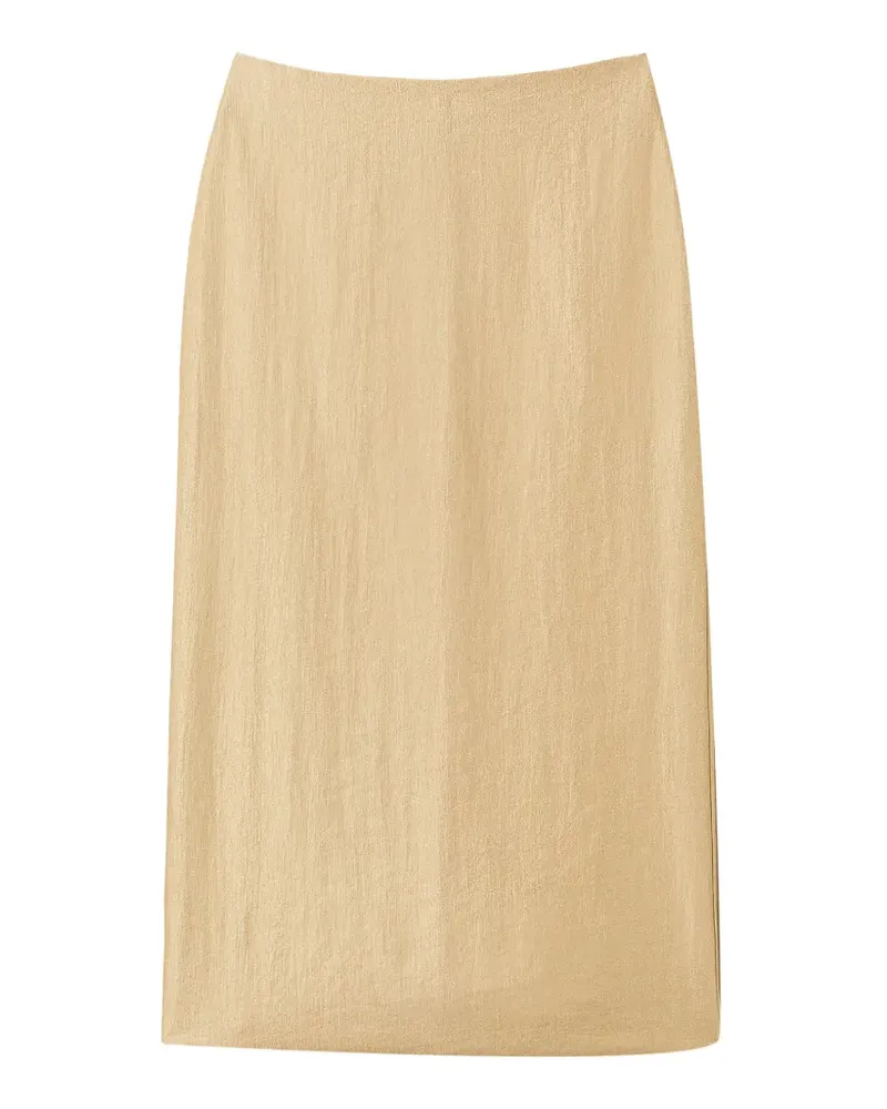 Twin-Set slit midi skirt - Nude Nude