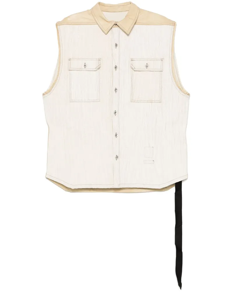 DRKSHDW by Rick Owens SL Tommy Jumbo Weste - Weiß Weiß