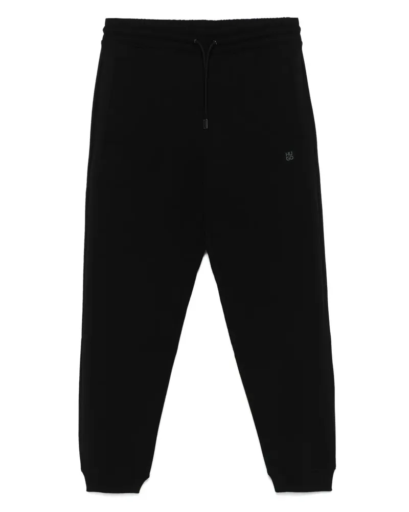 HUGO BOSS Jogginghose mit Logo-Schild - Schwarz Schwarz