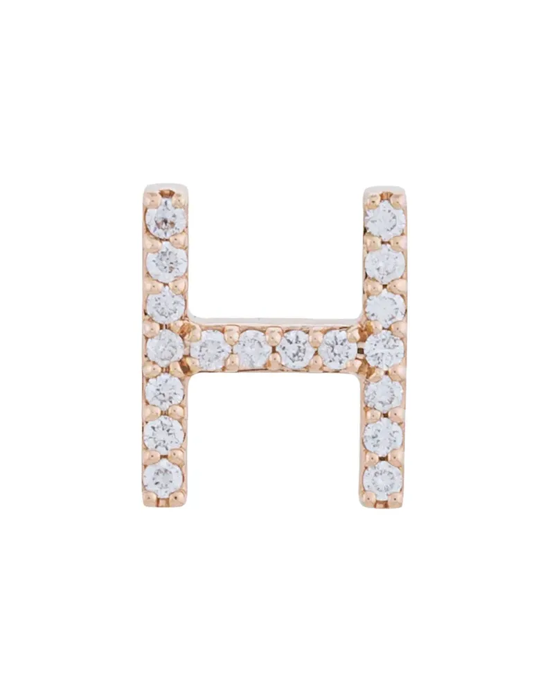 Alinka 18kt ' ID' Rotgoldohrstecker mit Diamanten - Metallic Metallic