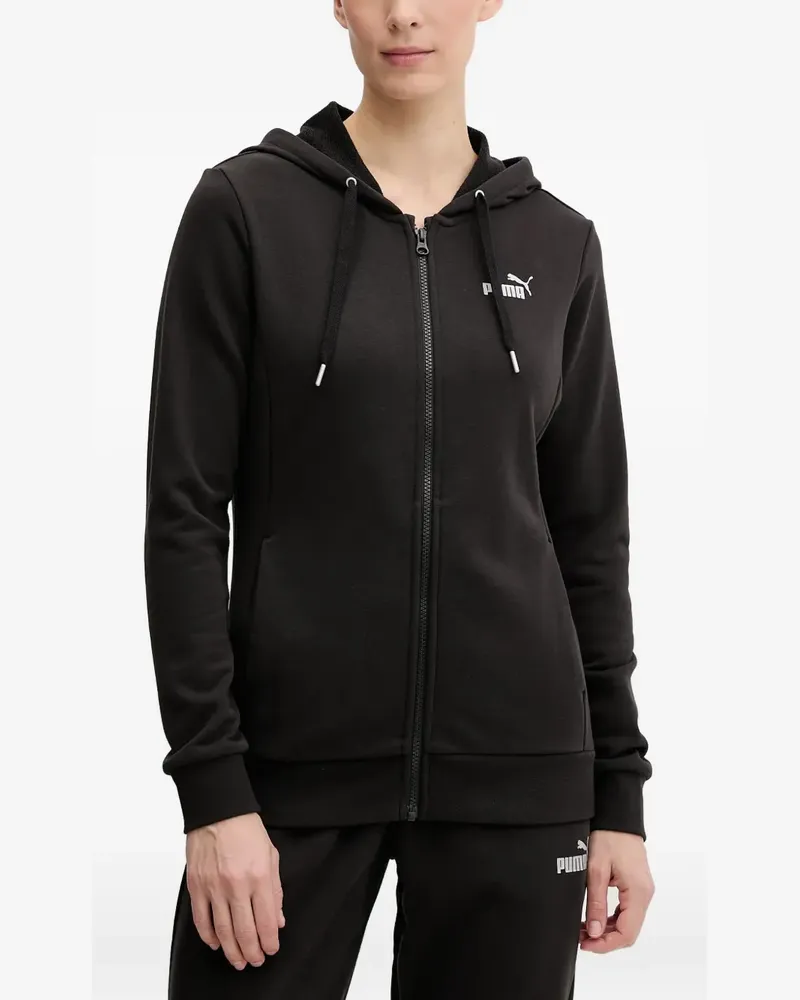 Puma logo-detail zip-up track pants - Schwarz Schwarz