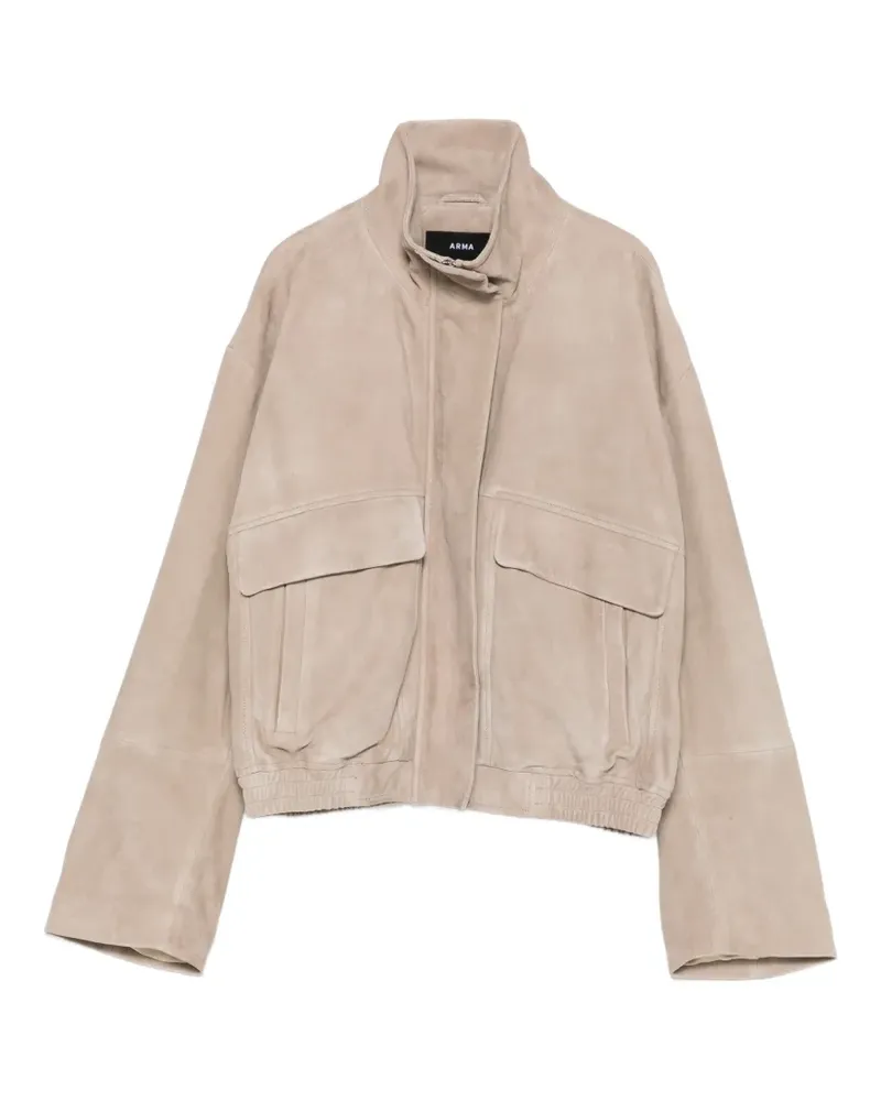 Arma suede jacket - Nude Nude