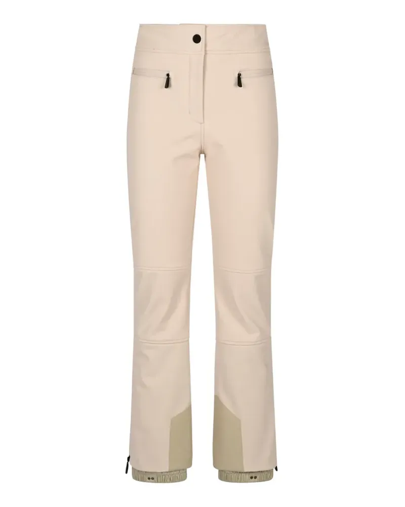 Moncler logo-patch ski pants - Nude Nude