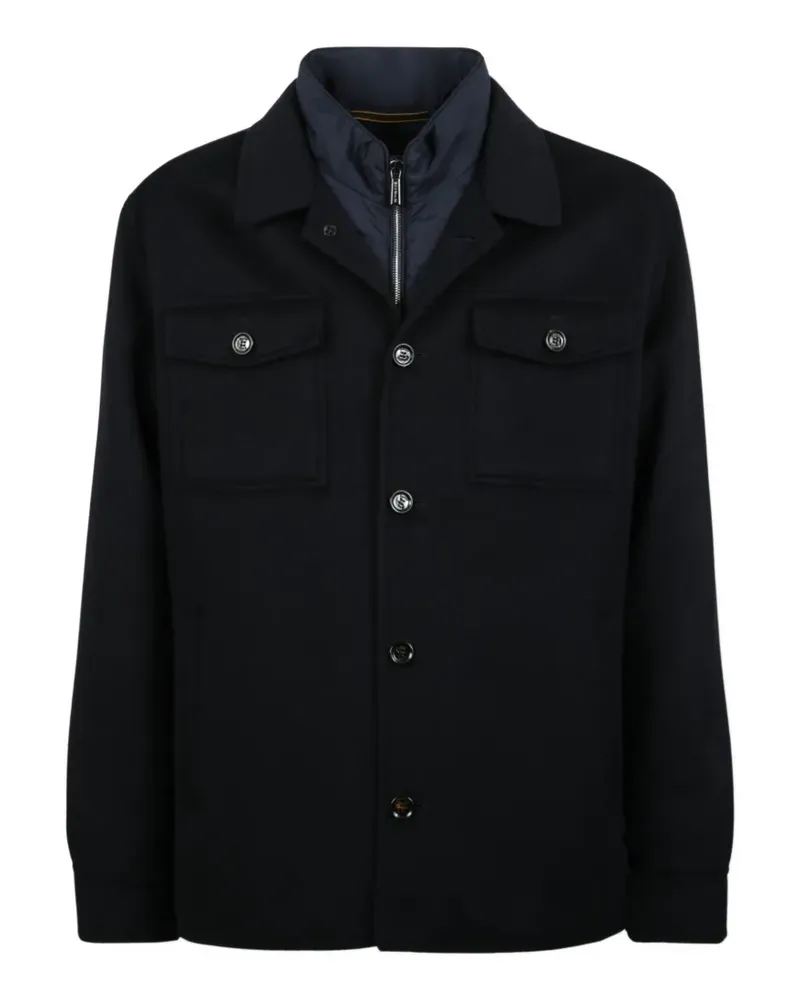 MOORER Dossi overshirt-style jacket - Blau Blau