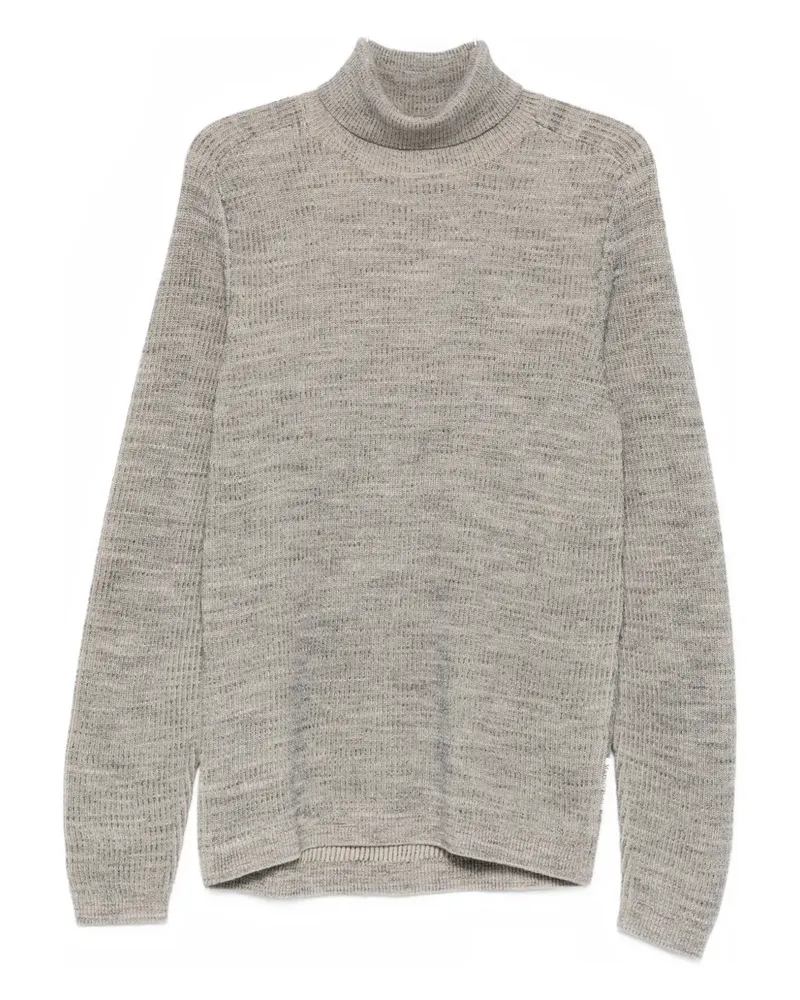 Marc O'Polo heavy knit turtleneck sweater - Grau Grau