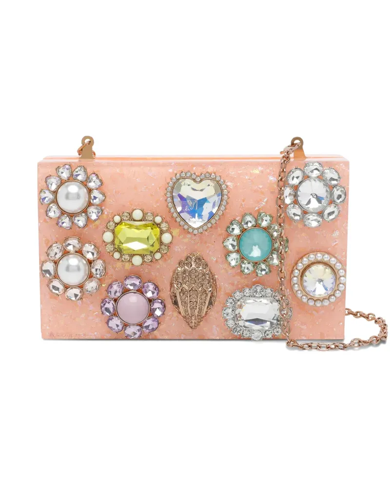 Kurt Geiger crystals box clutch - Rosa Rosa