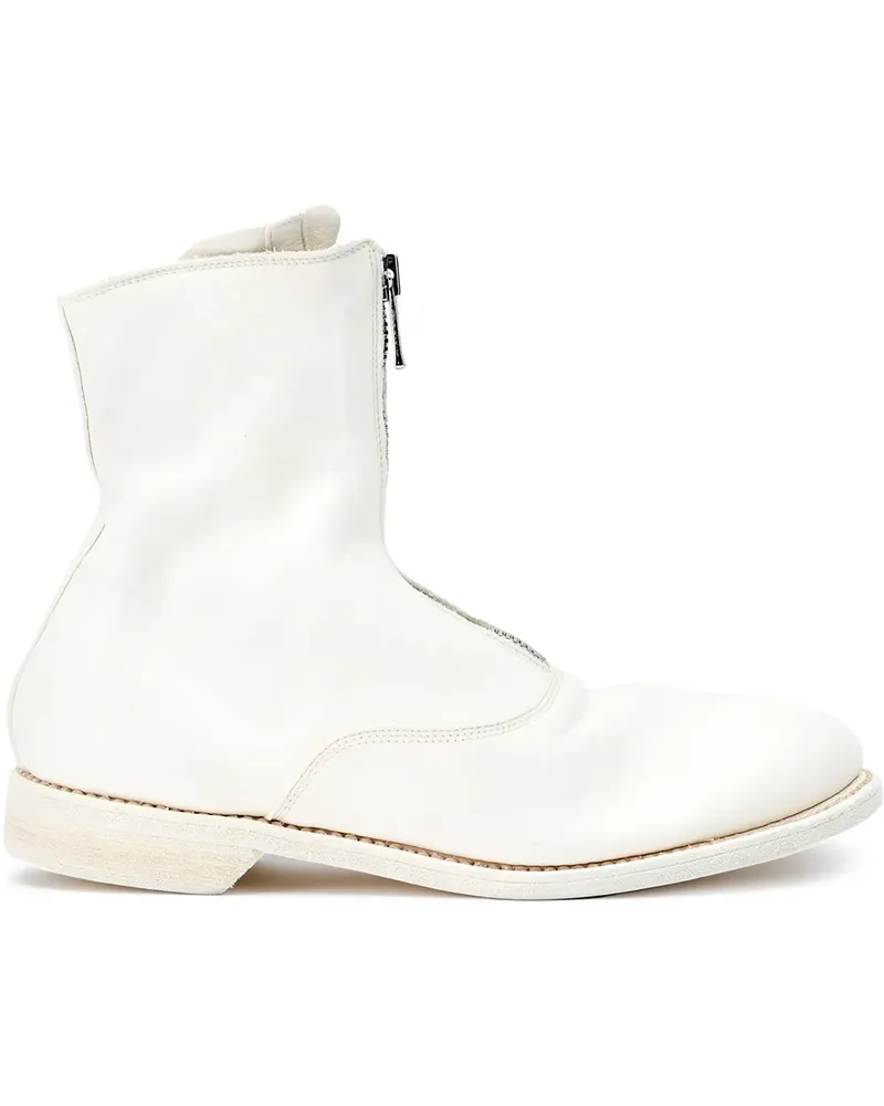 GUIDI Stiefeletten mit Reißverschluss - Weiß Weiß
