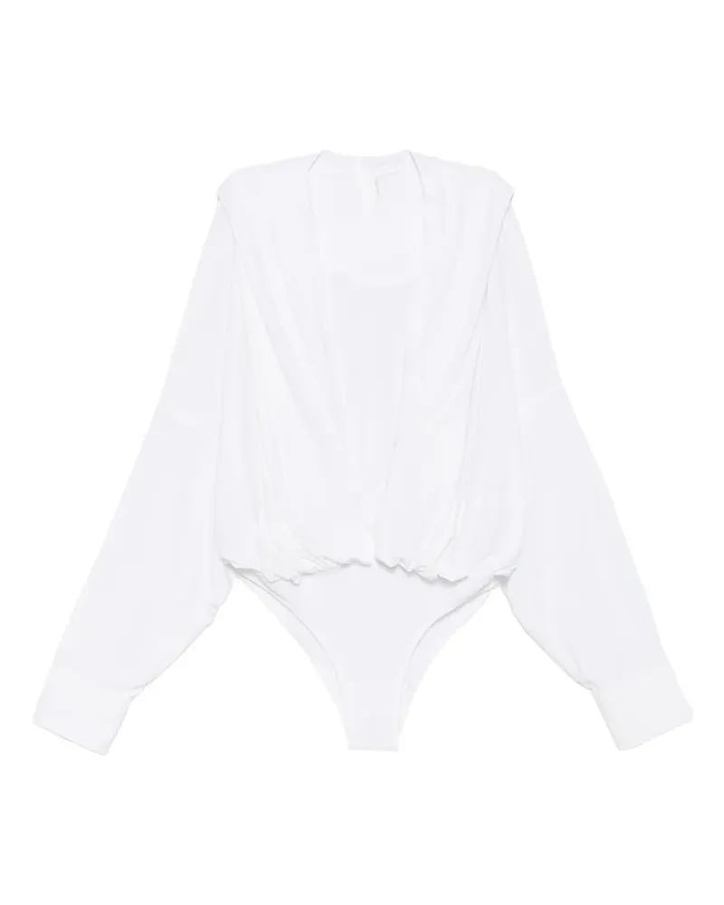 Norma Kamali Drapierter Body - Weiß Weiß