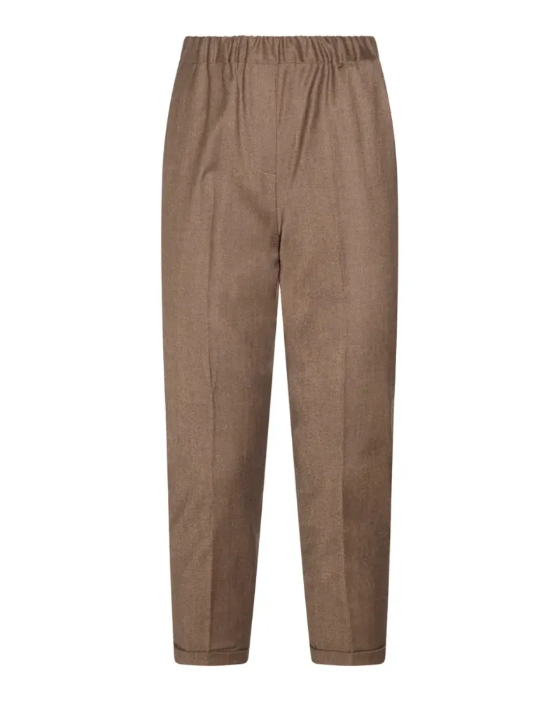 Antonelli Firenze Ares Hose mit elastischem Bund und Umschlag - Braun Braun