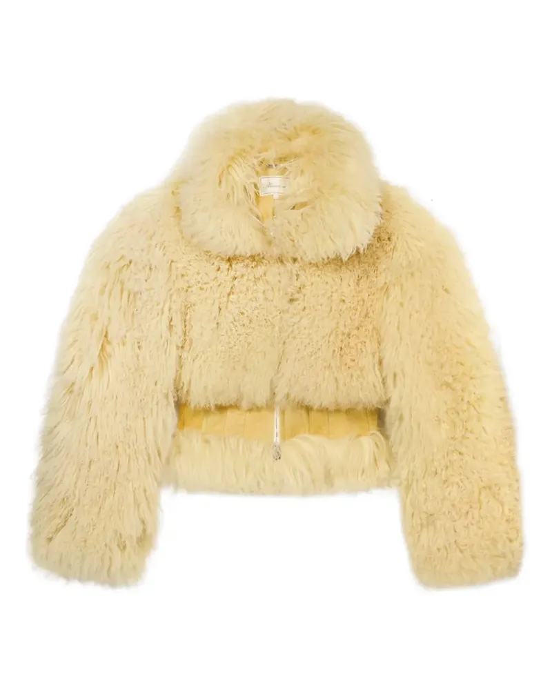 Blumarine Jacke mit Stehkragen - Gelb Gelb