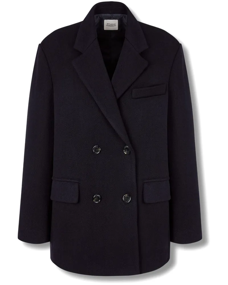 STUDIO TOMBOY Doppelreihiger Blazer - Blau Blau