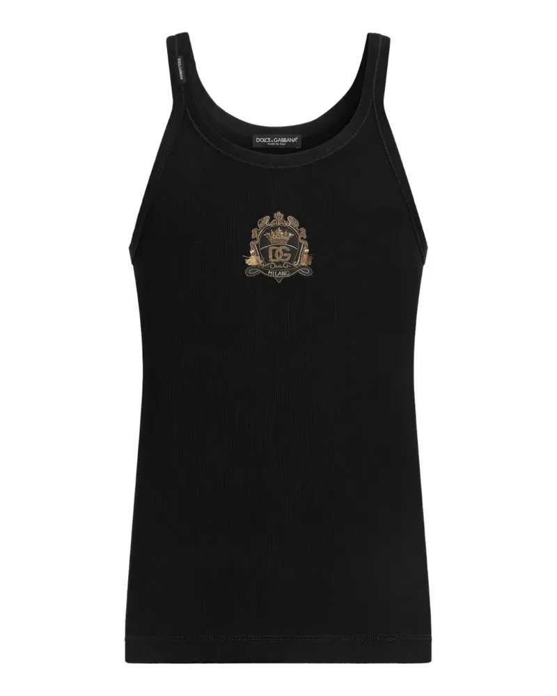Dolce & Gabbana cotton tank top - Schwarz Schwarz