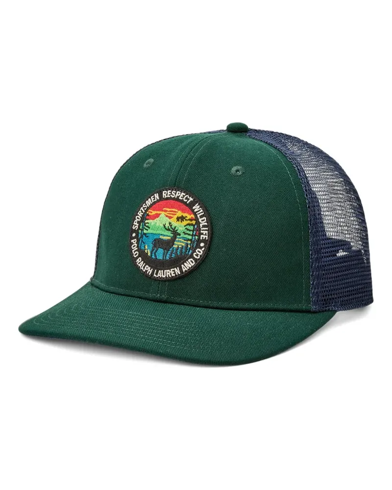 Ralph Lauren logo-patch mesh-panel cap - Grün Grün
