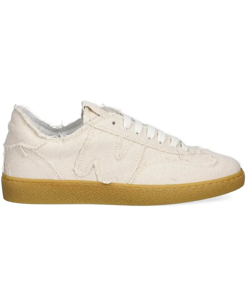 MSGM Ausgefranste Sneakers - Nude Nude