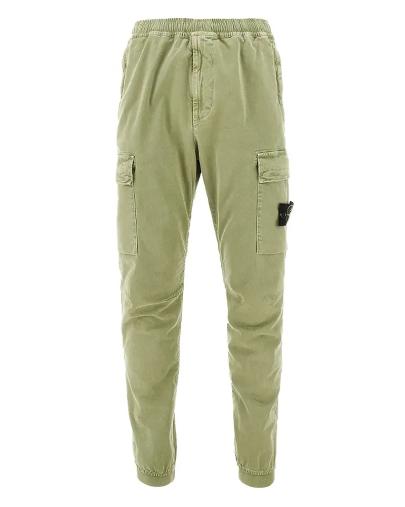 Stone Island Cargohose mit Stretchbund - Grün Grün
