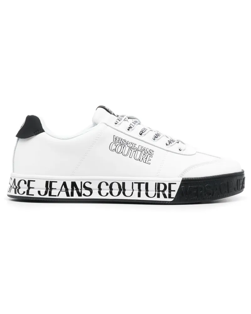 Versace Jeans Sneakers mit Logo-Print - Weiß Weiß
