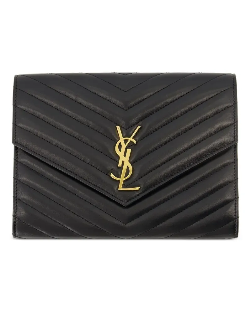 Saint Laurent Cassandre Clutch - Schwarz Schwarz