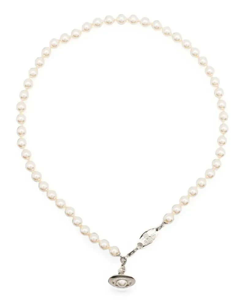 Vivienne Westwood Simonetta Orb pearl necklace - Nude Nude