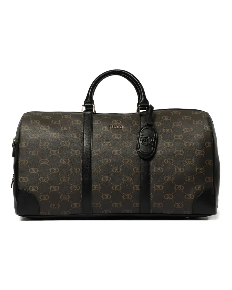 Liu Jo Große Reisetasche mit Logo-Print - Braun Braun