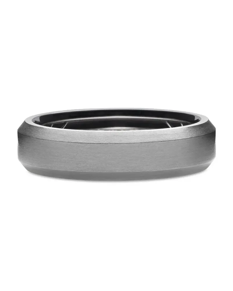 David Yurman Beveled Bandring 6mm - Silber Silber