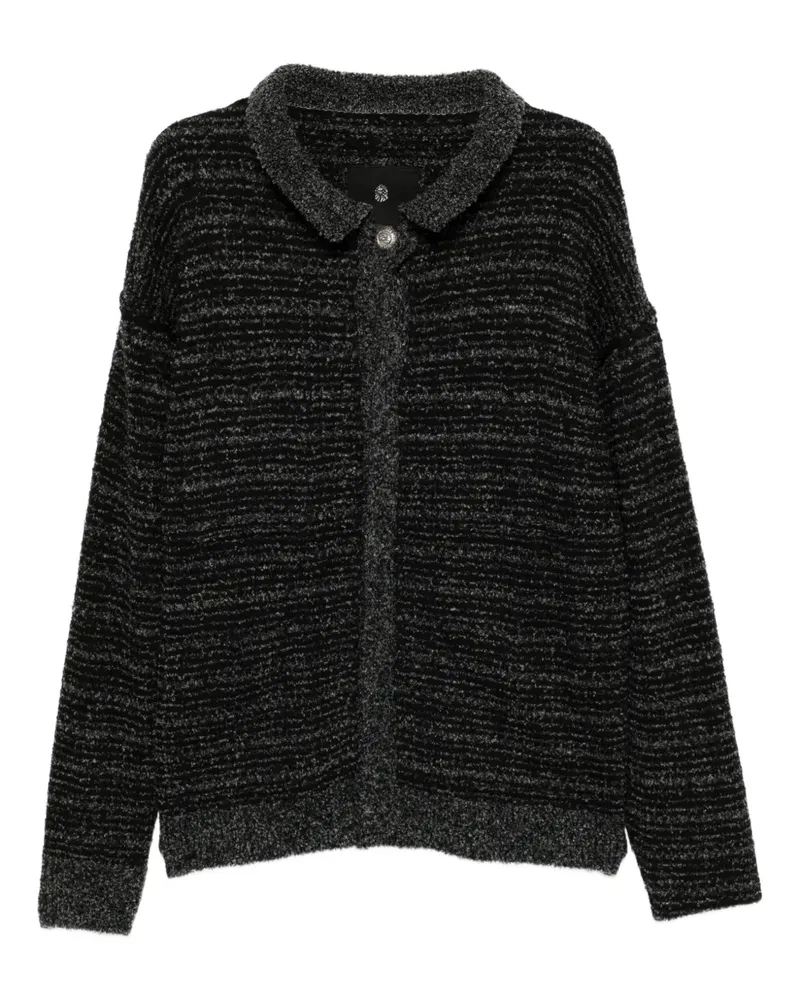 BAPE Cardigan mit Logo-Stickerei - Schwarz Schwarz