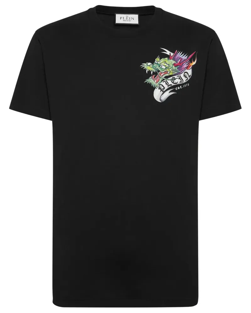 Philipp Plein T-Shirt mit Tattoo-Print - Schwarz Schwarz