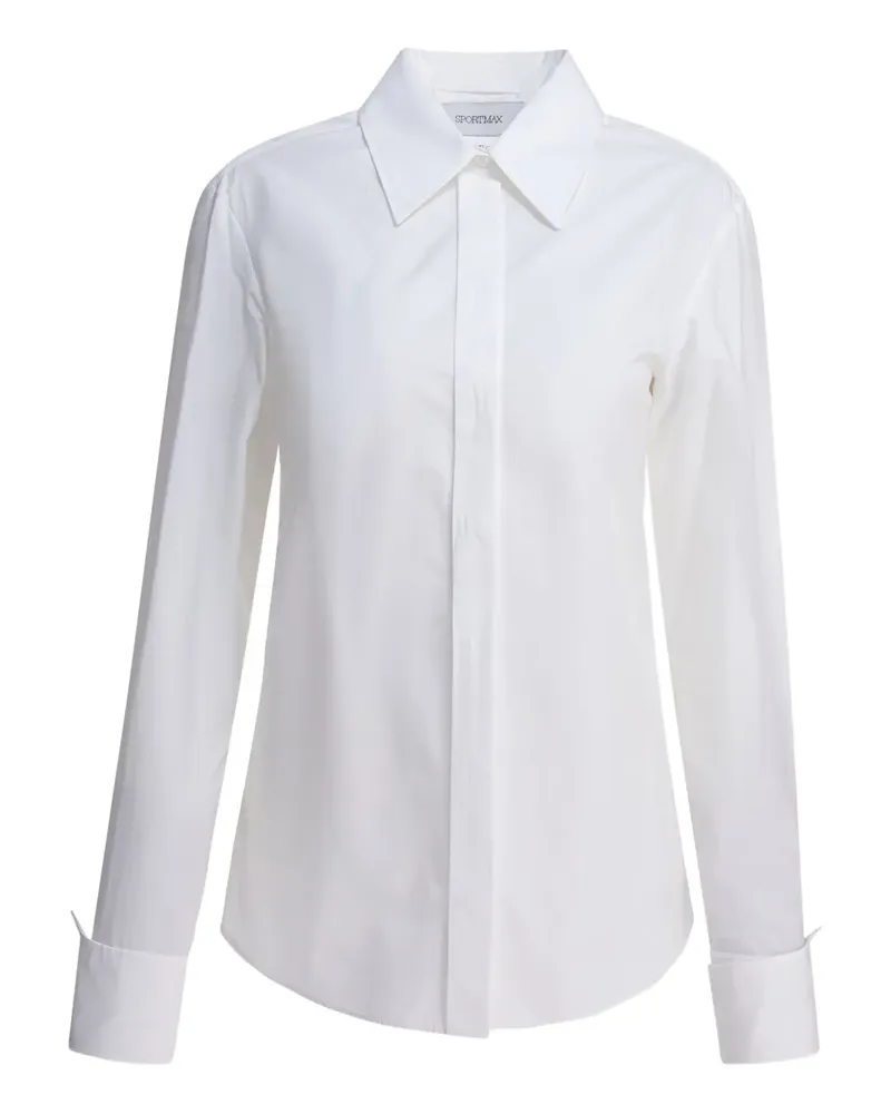 Max Mara Langärmeliges Hemd - Weiß Weiß