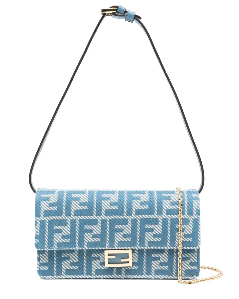 Fendi Baguette Umhängetasche - Blau Blau