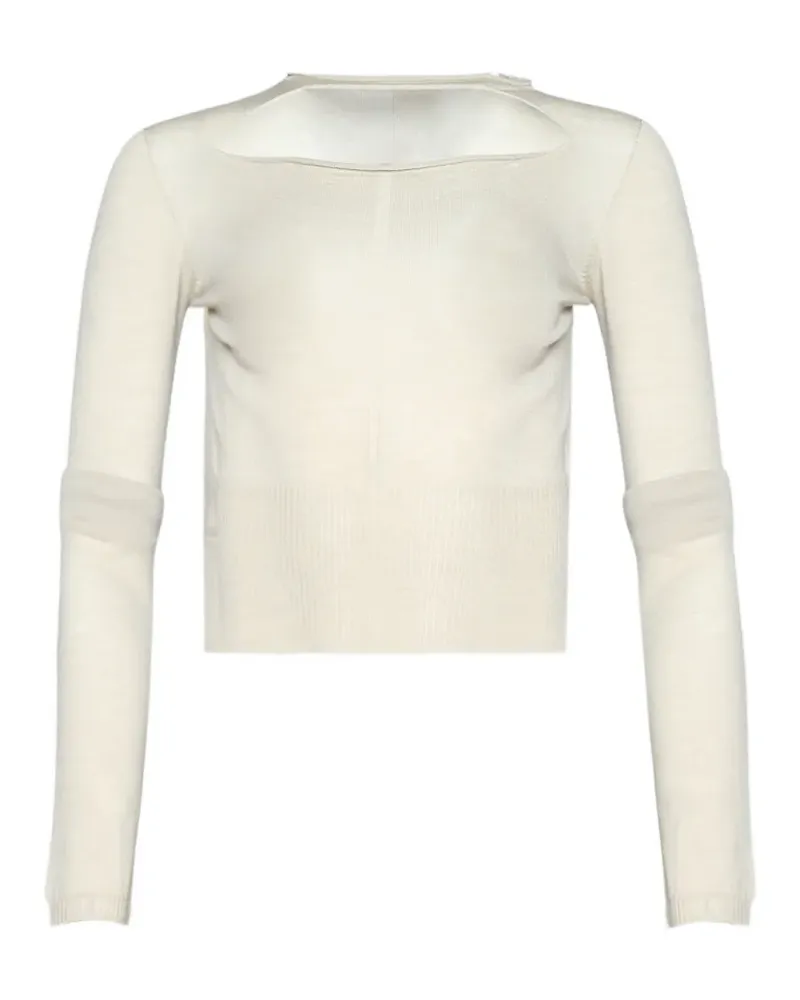 Rick Owens Cropped-Pullover mit Cut-Out - Nude Nude