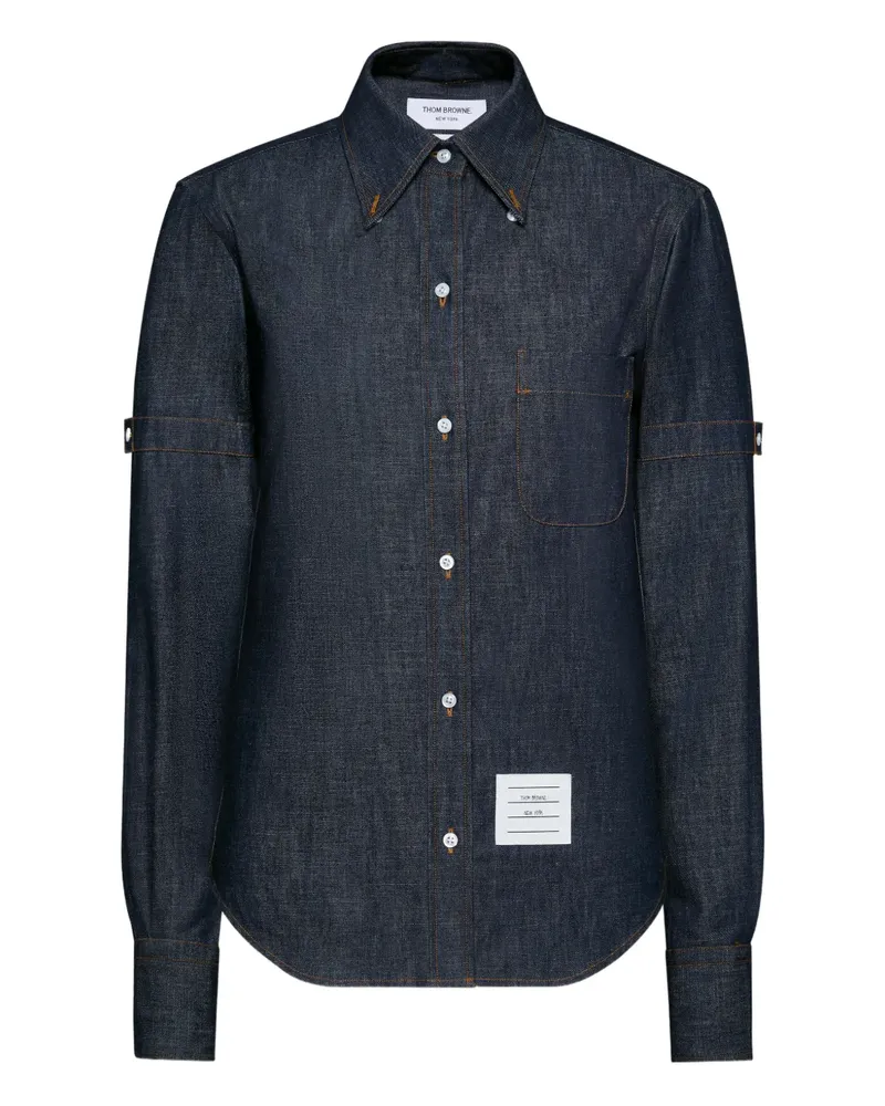 Thom Browne Armband Jeanshemd - Blau Blau