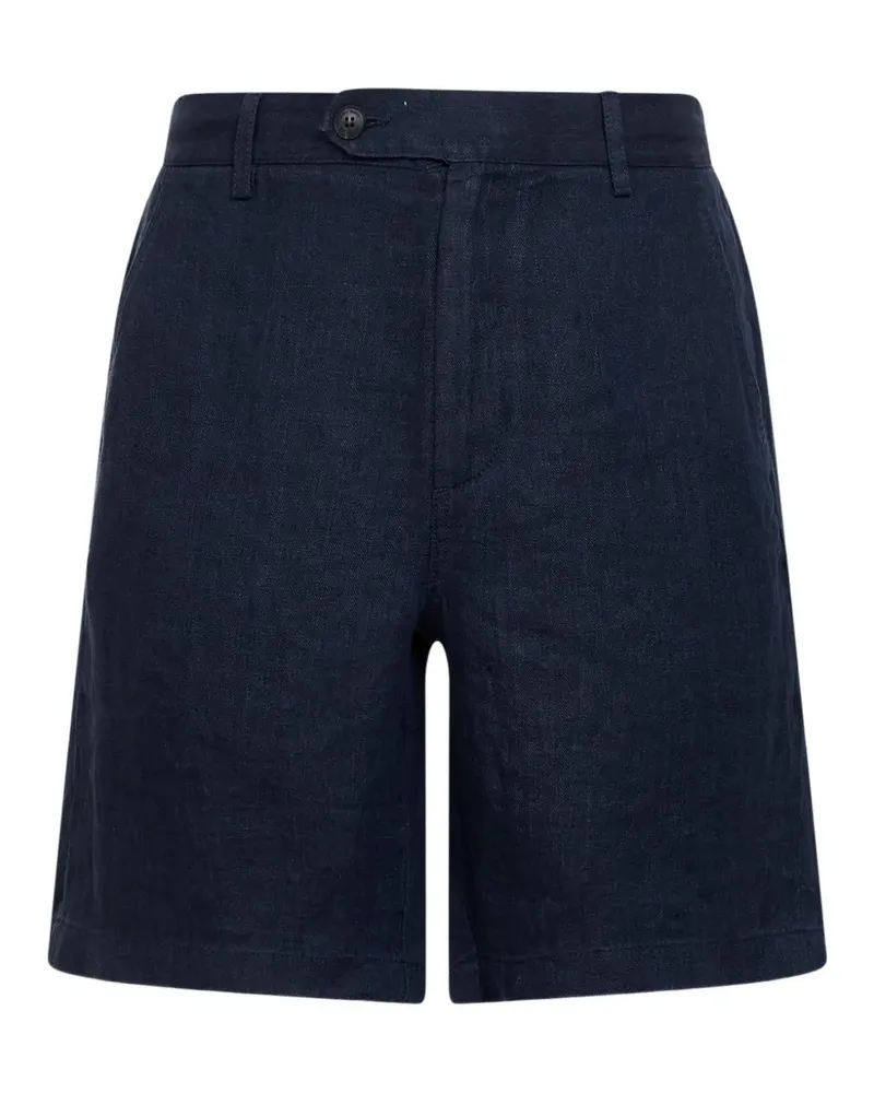 MC2 Saint Barth herringbone elastic-waist shorts - Blau Blau