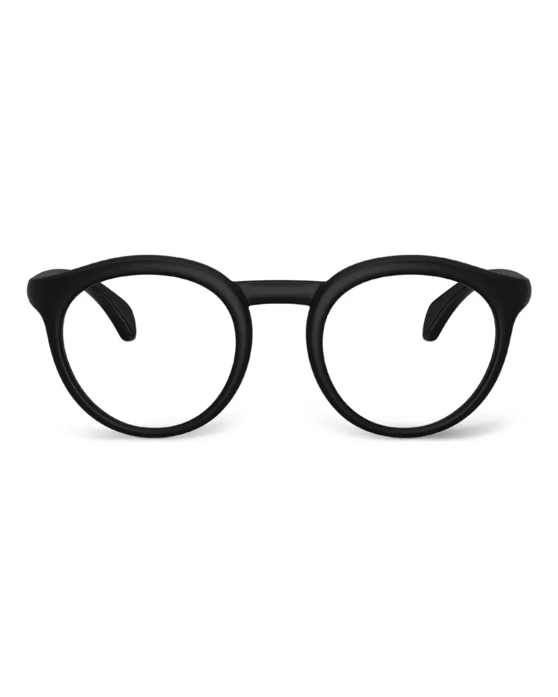 Moncler Brille mit rundem Gestell - Schwarz Schwarz