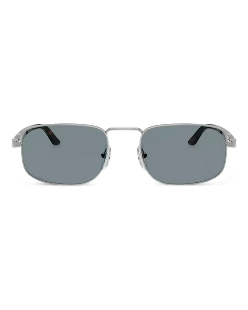 Persol Sonnenbrille mit eckigem Gestell - Silber Silber