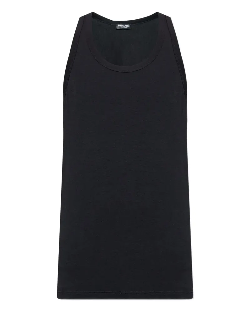 Dsquared2 Icon Tanktop mit Logo-Print - Schwarz Schwarz