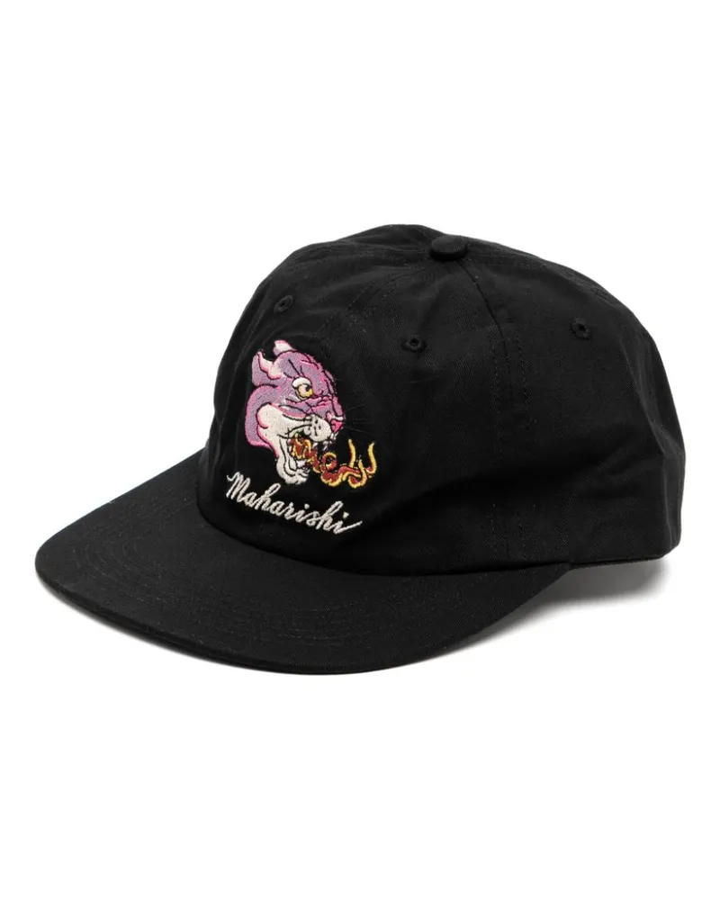 maharishi Tibetan Panther 6 Baseballkappe - Schwarz Schwarz