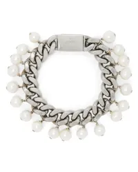 Jil Sander Armband mit Perlen Grau