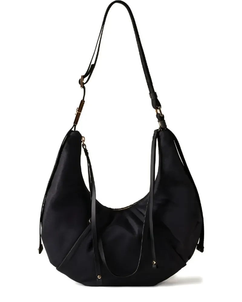 Borbonese small Fold shoulder bag - Schwarz Schwarz