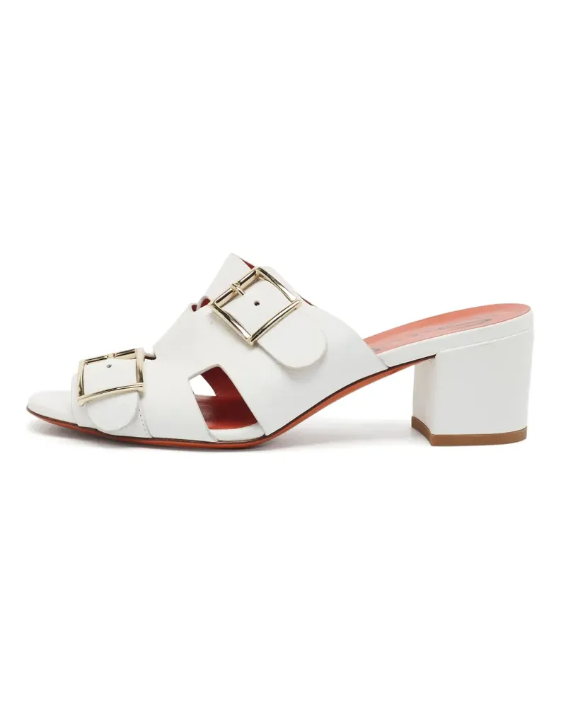 Santoni Sandalen mit Schnallendetail - Weiß Weiß