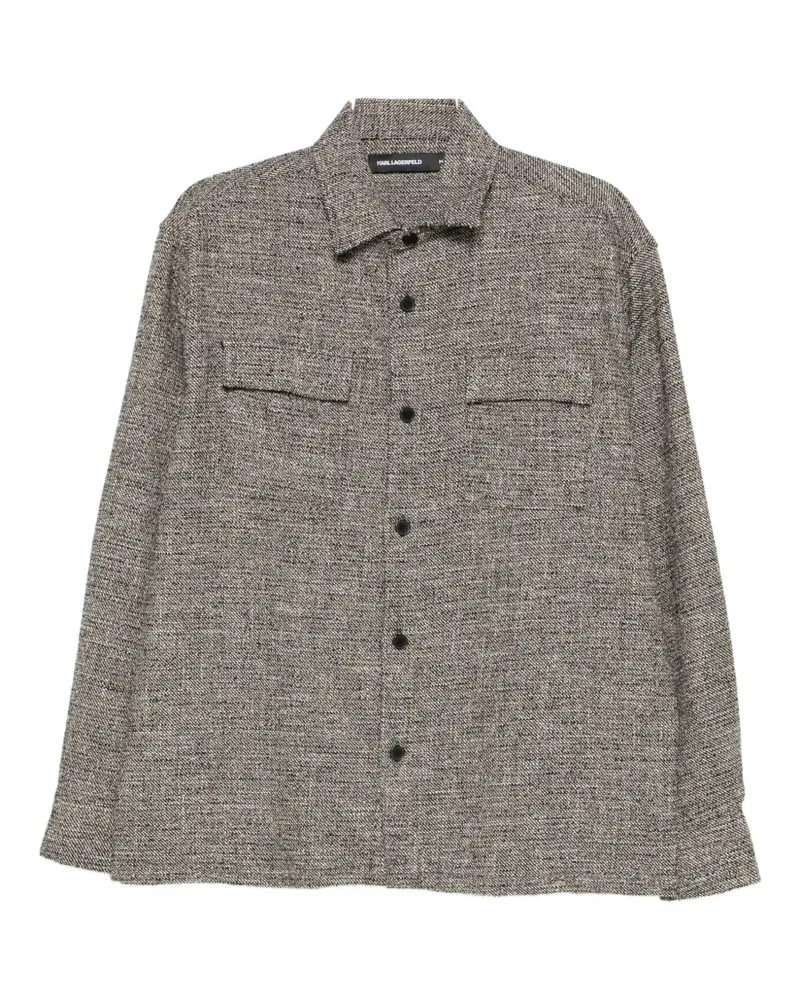 Karl Lagerfeld long-sleeve shirt - Schwarz Schwarz