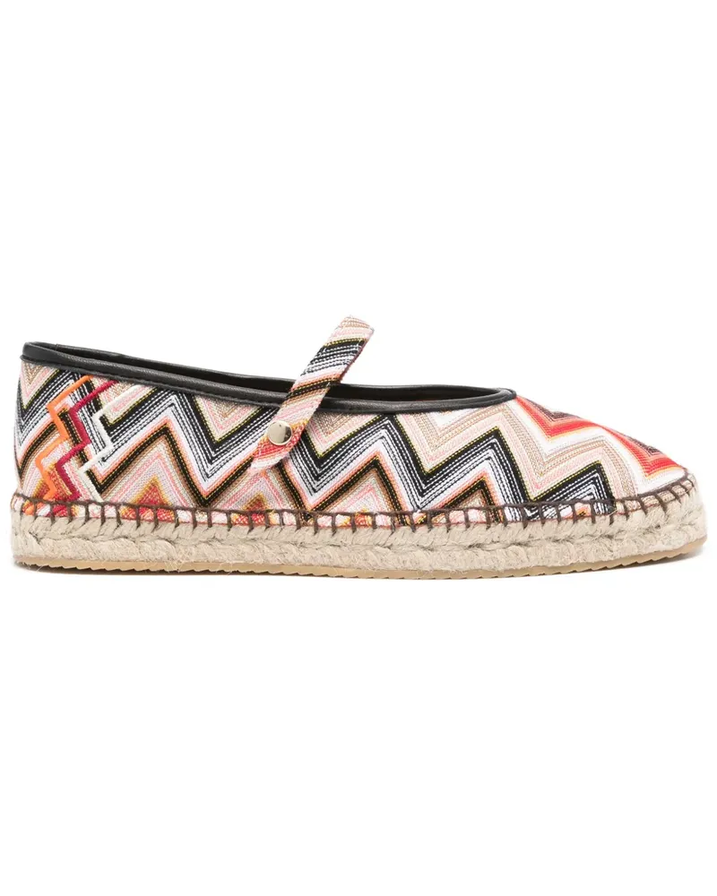 Missoni Espadrilles mit Zickzackmuster - Nude Nude